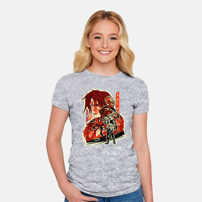 Gunblade Hero-Womens-Fitted-Tee-hypertwenty