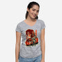 Gunblade Hero-Womens-V-Neck-Tee-hypertwenty