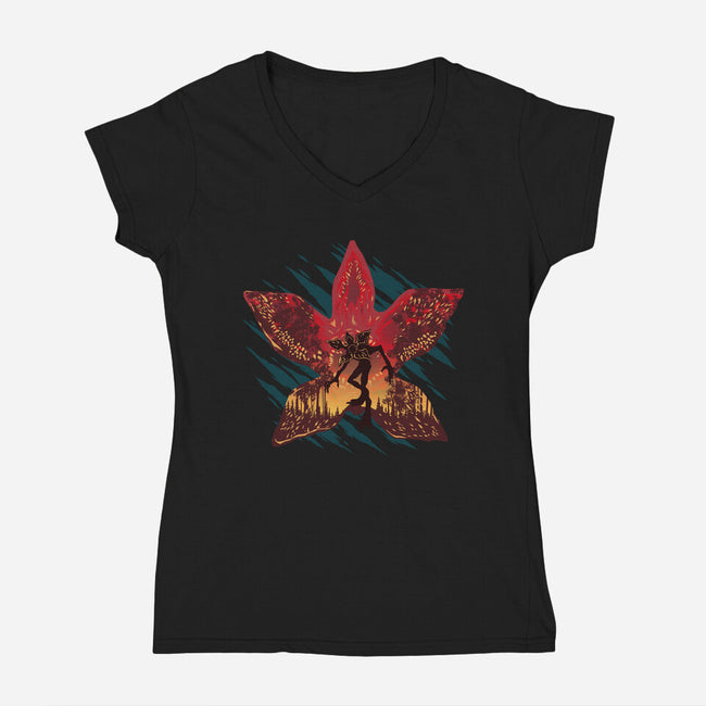 The Prince Of Demons-Womens-V-Neck-Tee-hypertwenty