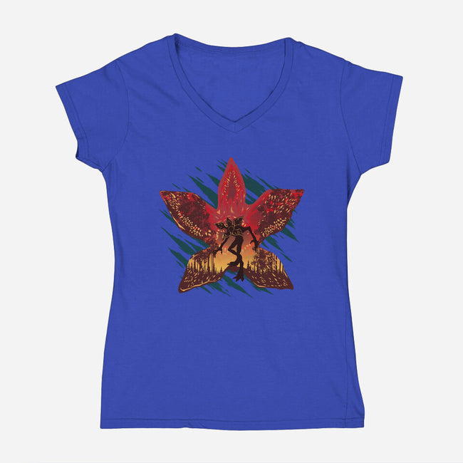 The Prince Of Demons-Womens-V-Neck-Tee-hypertwenty