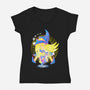 Magic Of Dark Magician Girl-Womens-V-Neck-Tee-hypertwenty