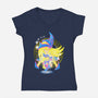 Magic Of Dark Magician Girl-Womens-V-Neck-Tee-hypertwenty