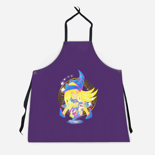 Magic Of Dark Magician Girl-Unisex-Kitchen-Apron-hypertwenty