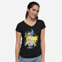 Magic Of Dark Magician Girl-Womens-V-Neck-Tee-hypertwenty