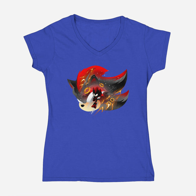 Dark Resolve Shadow-Womens-V-Neck-Tee-hypertwenty