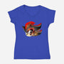 Dark Resolve Shadow-Womens-V-Neck-Tee-hypertwenty