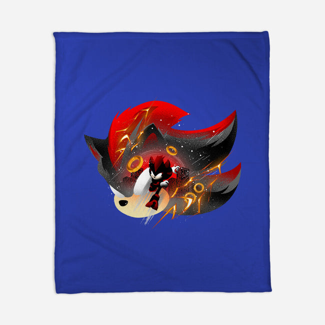 Dark Resolve Shadow-None-Fleece-Blanket-hypertwenty