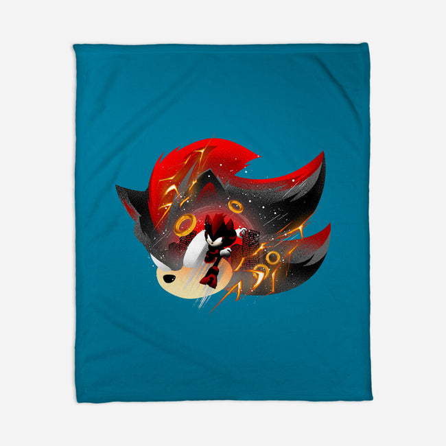 Dark Resolve Shadow-None-Fleece-Blanket-hypertwenty