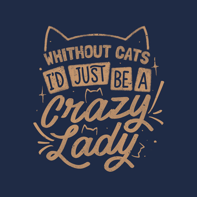 Crazy Lady Without Cats-Unisex-Zip-Up-Sweatshirt-koalastudio