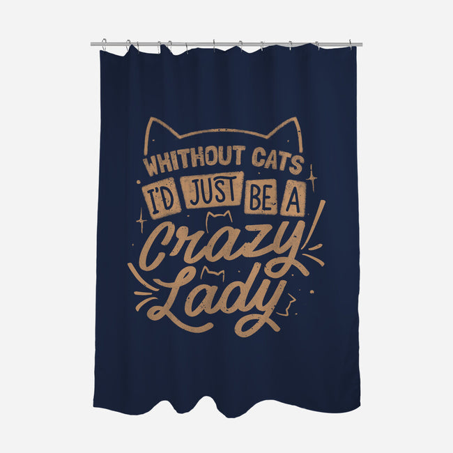 Crazy Lady Without Cats-None-Polyester-Shower Curtain-koalastudio
