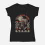 Game Mascot Bio Corporation-Womens-V-Neck-Tee-Studio Mootant