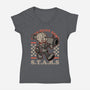Game Mascot Bio Corporation-Womens-V-Neck-Tee-Studio Mootant