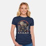 Game Mascot Bio Corporation-Womens-Fitted-Tee-Studio Mootant