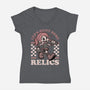 Game Mascot Archeologist-Womens-V-Neck-Tee-Studio Mootant