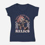 Game Mascot Archeologist-Womens-V-Neck-Tee-Studio Mootant