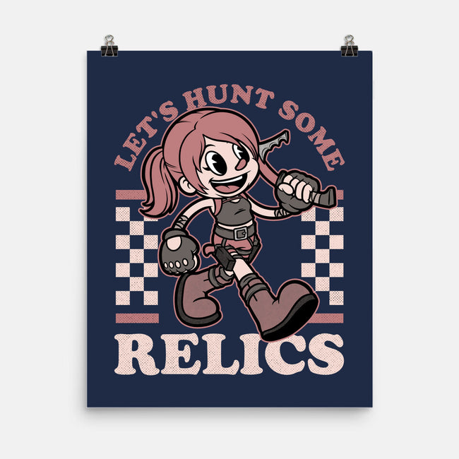 Game Mascot Archeologist-None-Matte-Poster-Studio Mootant