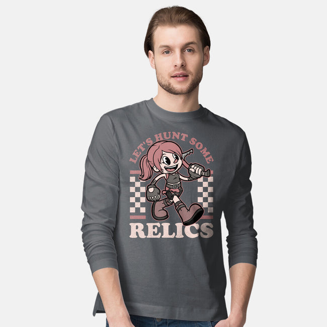 Game Mascot Archeologist-Mens-Long Sleeved-Tee-Studio Mootant