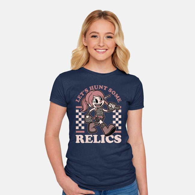 Game Mascot Archeologist-Womens-Fitted-Tee-Studio Mootant