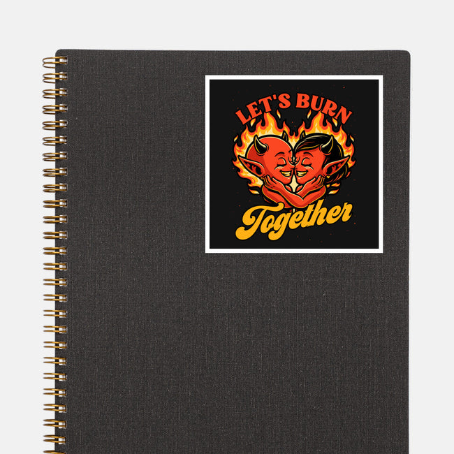 Valentines Burn Together-None-Glossy-Sticker-Studio Mootant