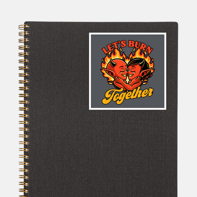 Valentines Burn Together-None-Glossy-Sticker-Studio Mootant