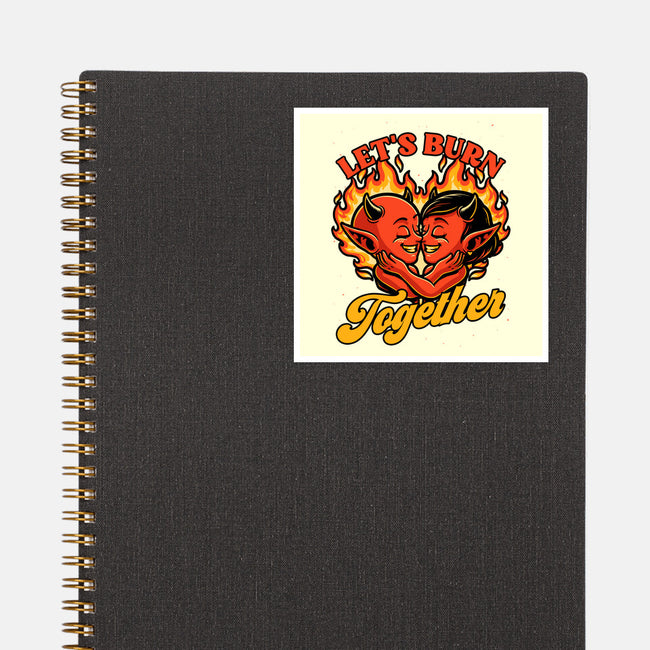 Valentines Burn Together-None-Glossy-Sticker-Studio Mootant
