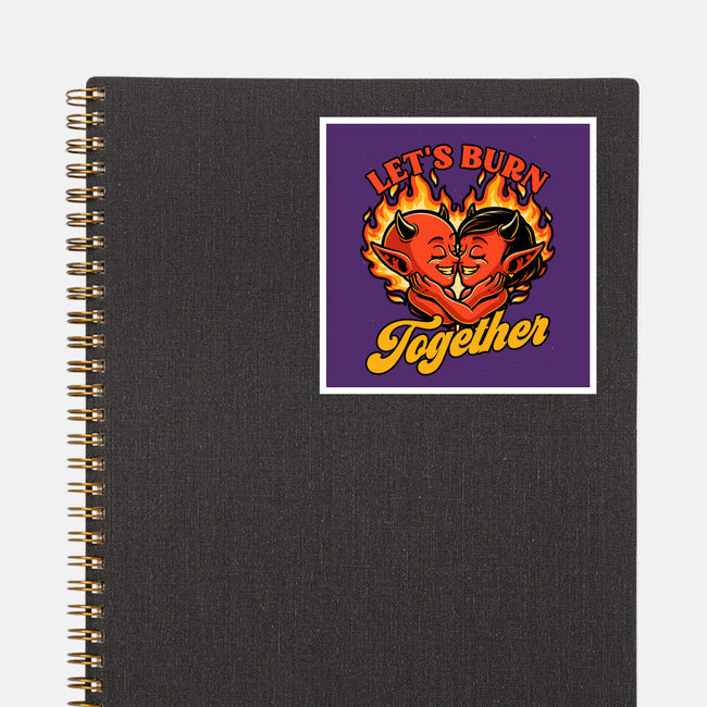Valentines Burn Together-None-Glossy-Sticker-Studio Mootant