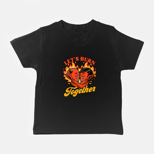Valentines Burn Together-Baby-Basic-Tee-Studio Mootant