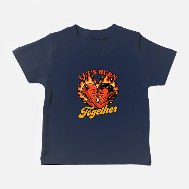Valentines Burn Together-Baby-Basic-Tee-Studio Mootant