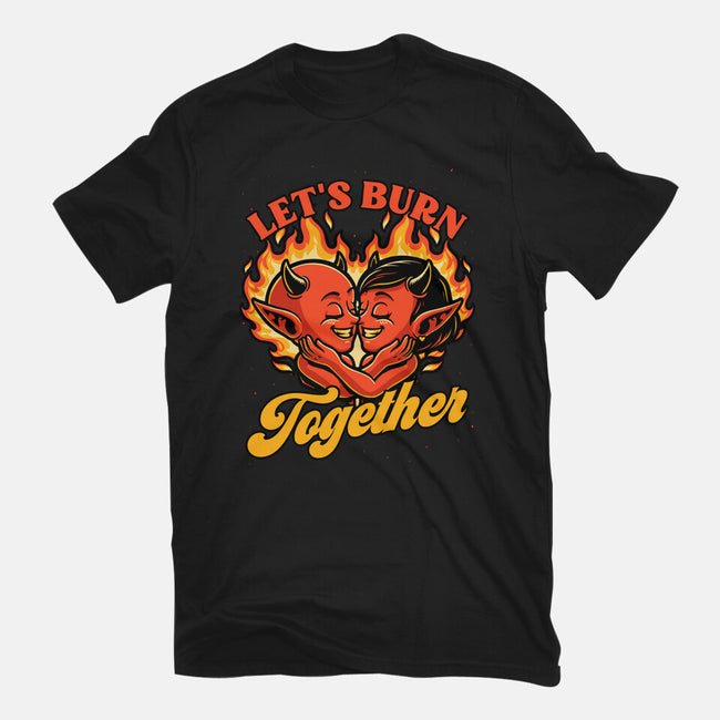 Valentines Burn Together-Mens-Basic-Tee-Studio Mootant