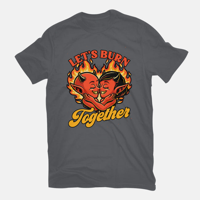 Valentines Burn Together-Mens-Heavyweight-Tee-Studio Mootant