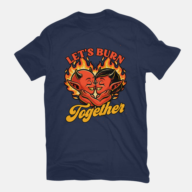 Valentines Burn Together-Mens-Heavyweight-Tee-Studio Mootant