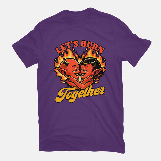 Valentines Burn Together-Mens-Basic-Tee-Studio Mootant