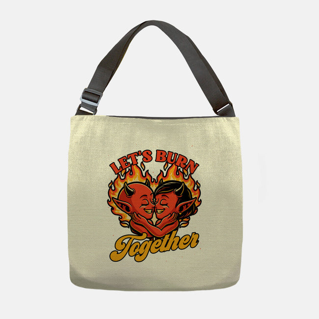 Valentines Burn Together-None-Adjustable Tote-Bag-Studio Mootant