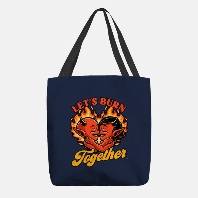 Valentines Burn Together-None-Basic Tote-Bag-Studio Mootant