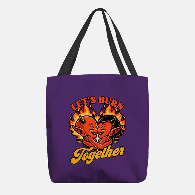 Valentines Burn Together-None-Basic Tote-Bag-Studio Mootant
