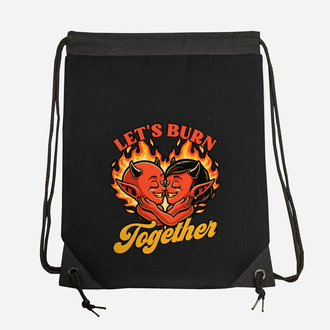 Valentines Burn Together-None-Drawstring-Bag-Studio Mootant
