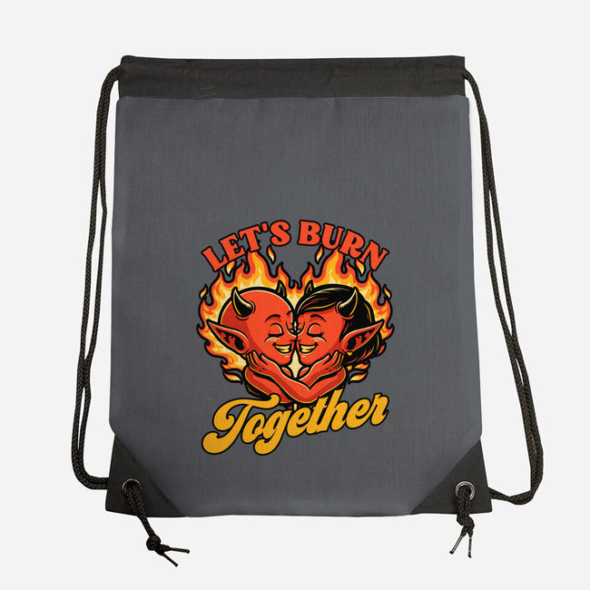 Valentines Burn Together-None-Drawstring-Bag-Studio Mootant
