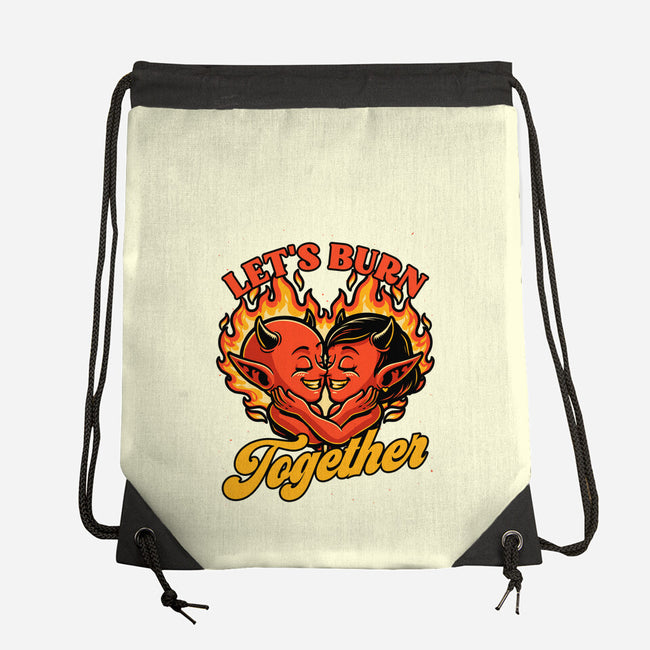 Valentines Burn Together-None-Drawstring-Bag-Studio Mootant