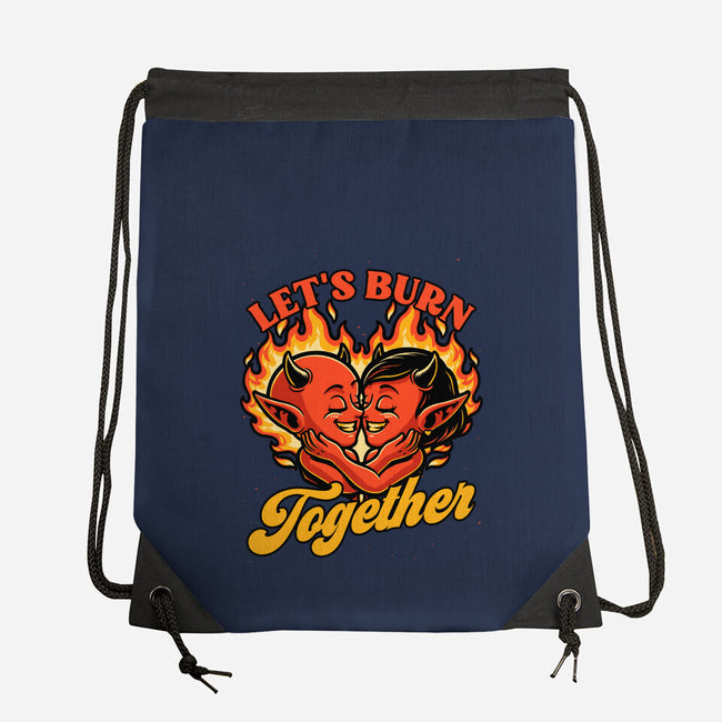 Valentines Burn Together-None-Drawstring-Bag-Studio Mootant