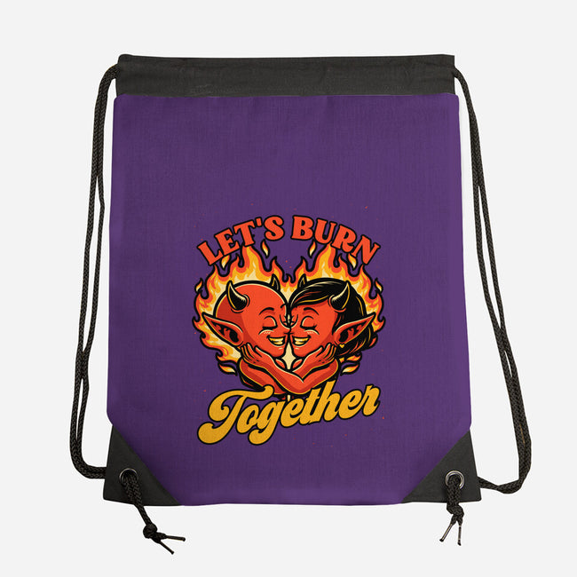Valentines Burn Together-None-Drawstring-Bag-Studio Mootant