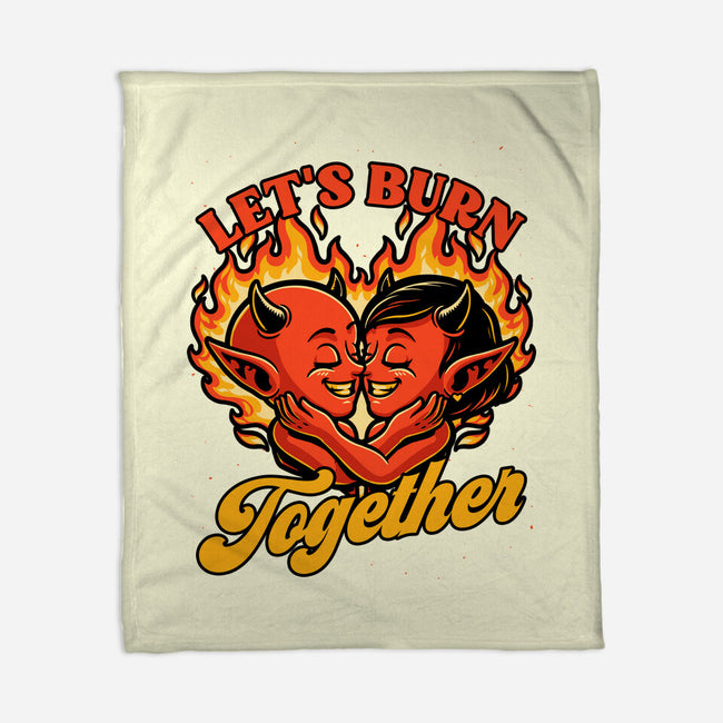 Valentines Burn Together-None-Fleece-Blanket-Studio Mootant