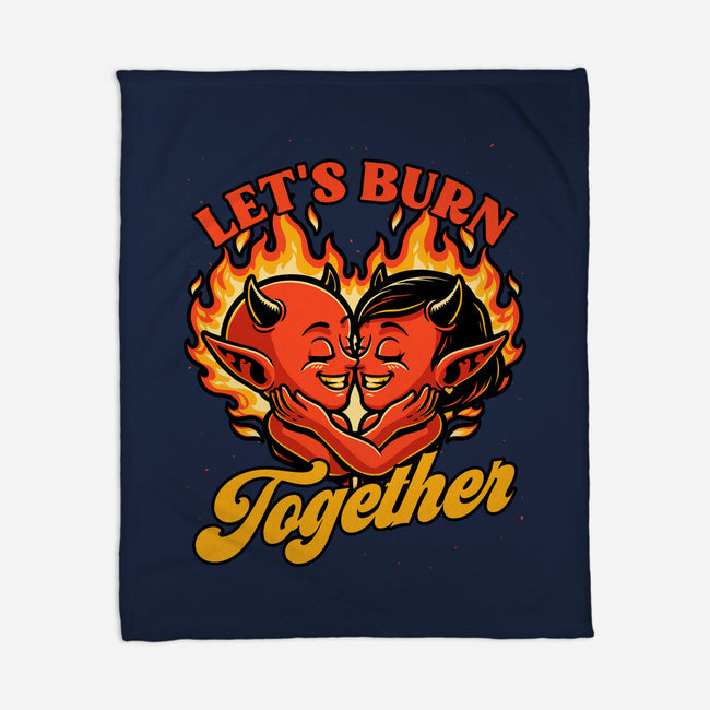 Valentines Burn Together-None-Fleece-Blanket-Studio Mootant