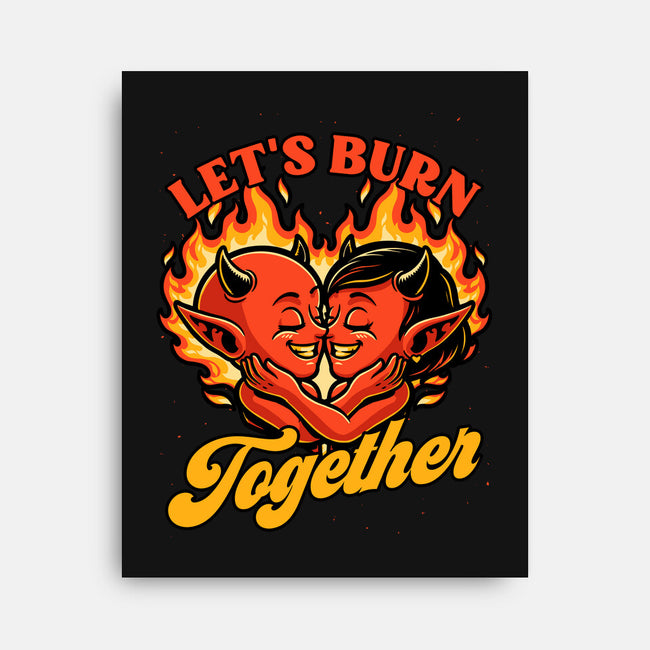 Valentines Burn Together-None-Stretched-Canvas-Studio Mootant