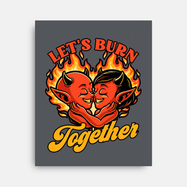 Valentines Burn Together-None-Stretched-Canvas-Studio Mootant