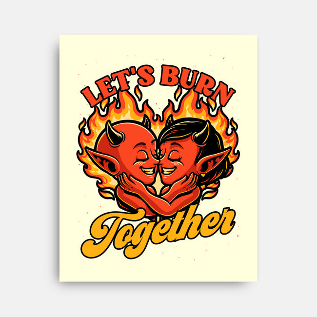 Valentines Burn Together-None-Stretched-Canvas-Studio Mootant