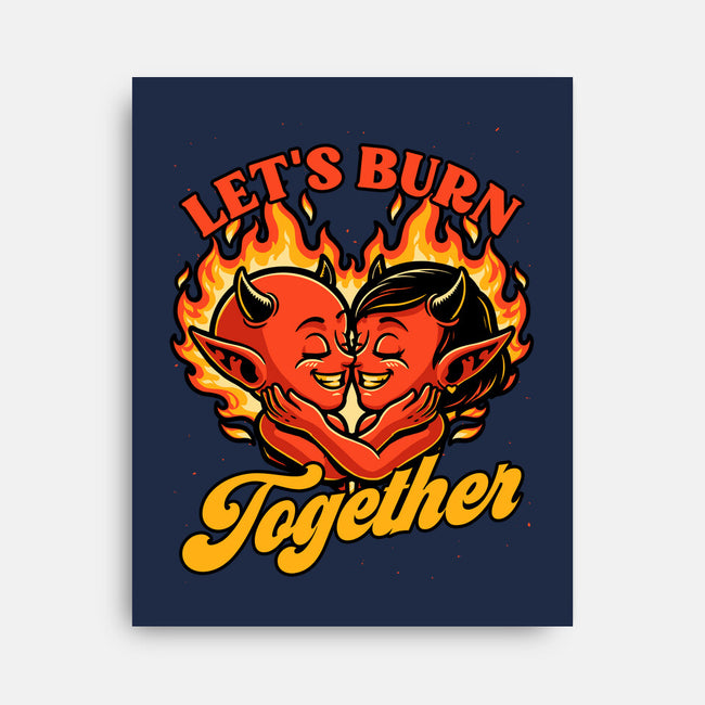 Valentines Burn Together-None-Stretched-Canvas-Studio Mootant