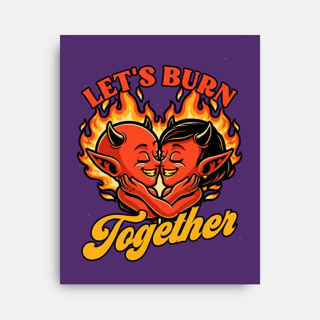 Valentines Burn Together-None-Stretched-Canvas-Studio Mootant