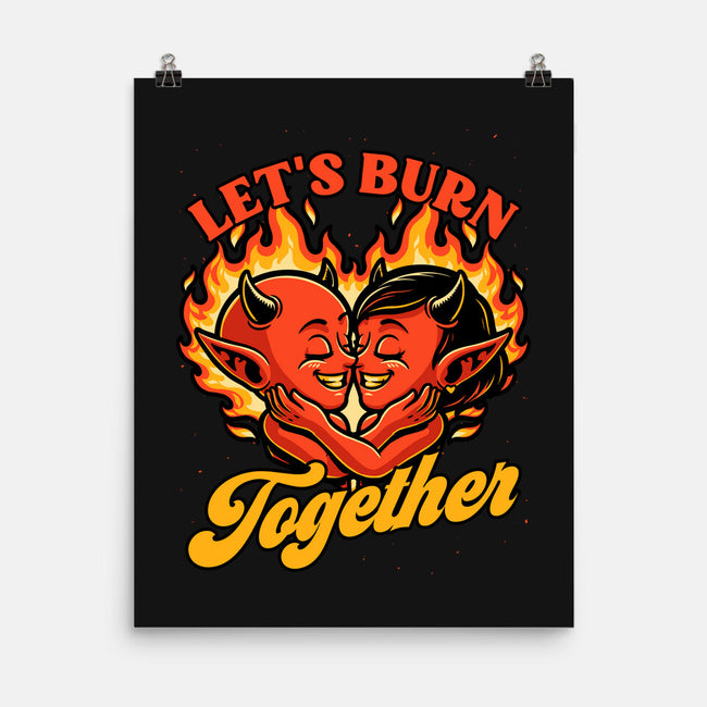 Valentines Burn Together-None-Matte-Poster-Studio Mootant
