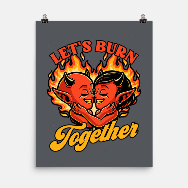 Valentines Burn Together-None-Matte-Poster-Studio Mootant