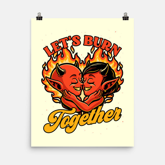 Valentines Burn Together-None-Matte-Poster-Studio Mootant